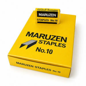 Punti Metallici Maruzen No. 10 per Cucitrice da Ufficio – Confezione da 20 Scatole (20.000 Punti)